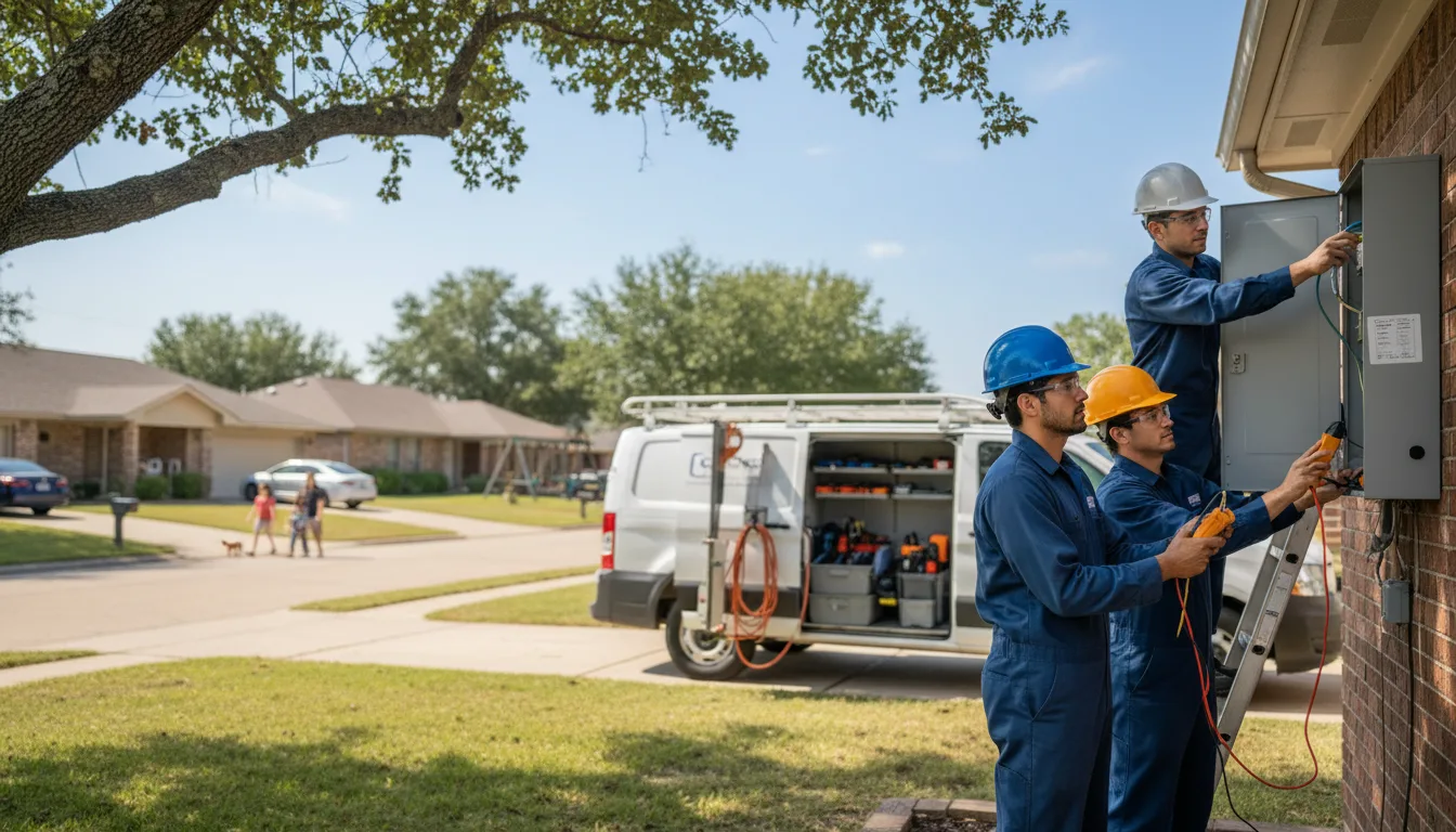 Certified electrician providing emergency electrical services in Grimes, IA